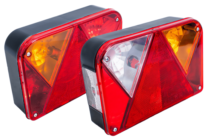 Zadní světla DOBPLAST DPT35 + kabelový svazek MANTES 4m 13PIN