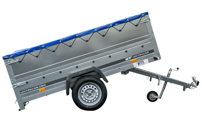 Přívěs Garden Trailer 230 KIPP s BIS bočnicemi a modrou plachtou