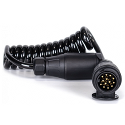 KAMAR E1384 spirálový elektrický kabel 3m 12V zástrčka/zásuvka 13PIN