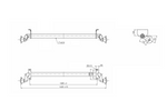 Nebrzděná náprava AL-KO OPTIMA pro přívěs 750 kg 1285 mm 1620 mm 4x100