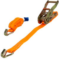 UNITRAILER 2m/25mm/1t oranžový přepravní pás s napínákem