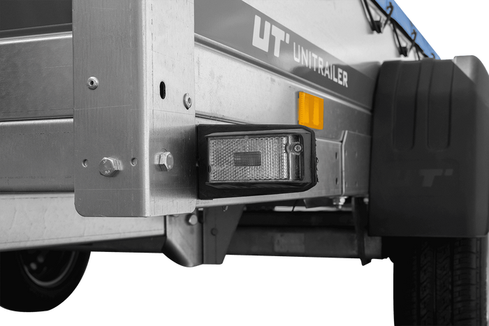 Jednonápravový přívěs 264x125 UNITRAILER GARDEN 264 KIPP s rámem H-0 a modrou plachtou