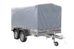 Dvounápravový přívěs 264x150 UNITRAILER GARDEN 265/2 KIPP s rámem H-1100 a šedým krytem
