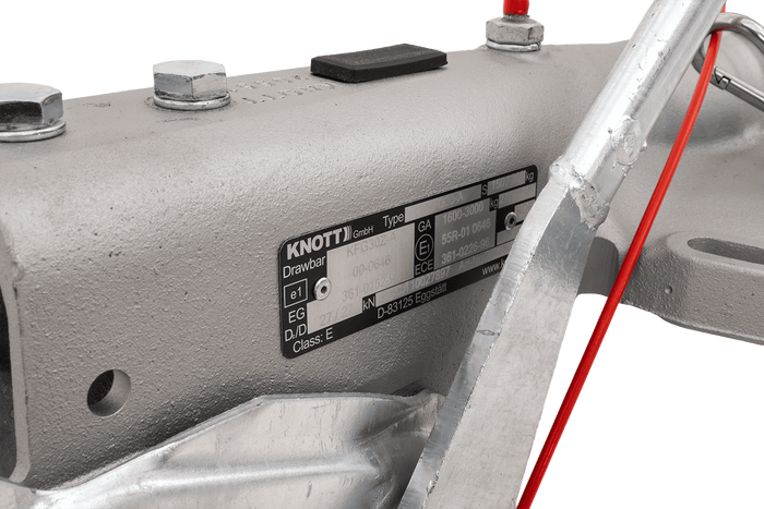 Nájezdové zařízení KNOTT KFG30A se závěsem K35A pro přívěs 3000 kg s ojí typu V