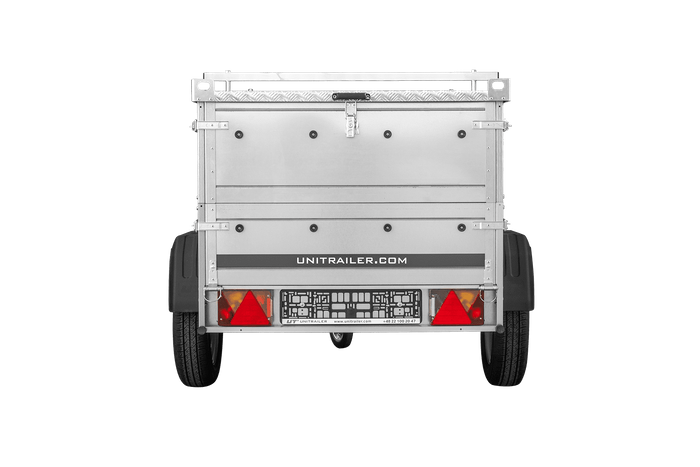 Jednonápravový přívěs 150x106 UNITRAILER GARDEN 150 KIPP s bočnicemi BIS a hliníkovou plachtou