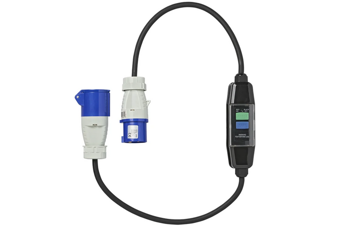 Adaptérový kabel CEE ProPlus 373589 s diferenciálním jističem 120 cm