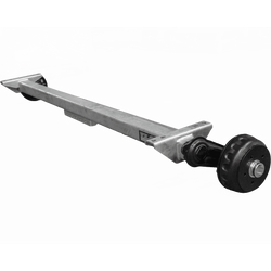 Brzděná náprava KNOTT VGB13-M pro přívěs/nosič 1350 kg 1750 mm 2250 mm 5x112