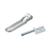 Boční pant s úchytkou STEELPRESS ZW-01.270A+UZ-01B kompletní montáž na bok přívěsu