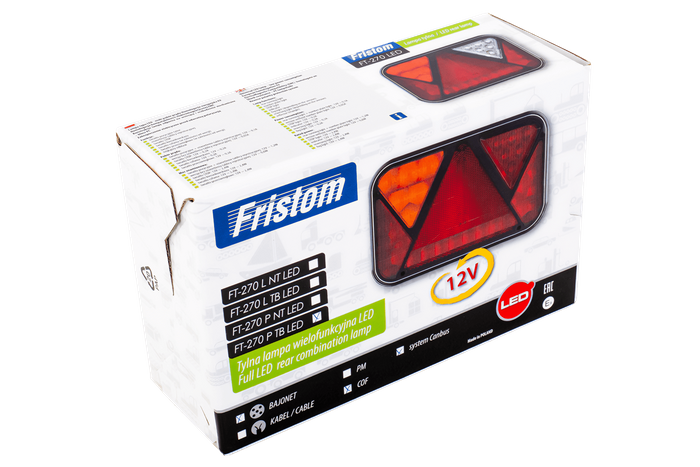 Zadní světlo FRISTOM FT-270 LED CANBUS 6 funkcí vpravo