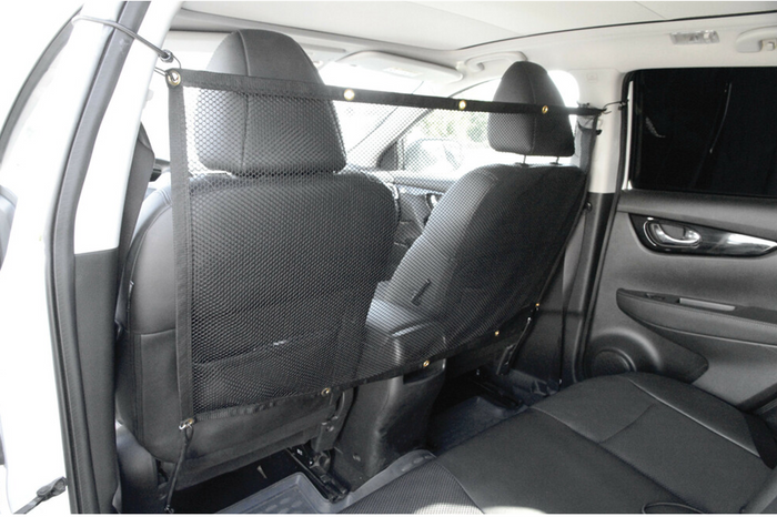 Psí přepážka LAMPA PET-2, síťovaná zábrana připevněná k předním sedadlům, 115x65cm