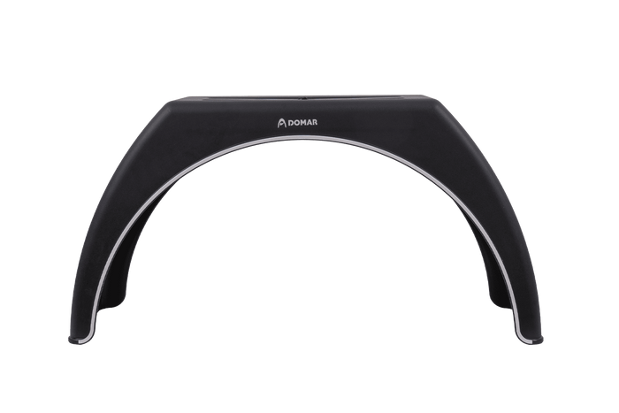 Blatník pro přívěs 15-17,5" DOMAR DK3114, plochý podběh kola 950/300 mm s bílým lemováním