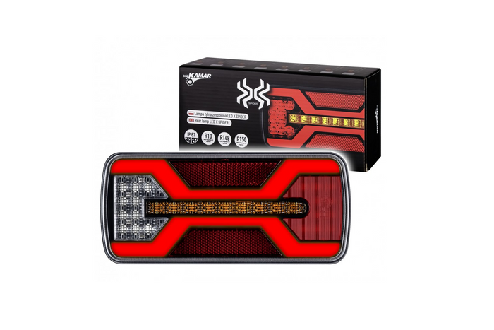 KAMAR X-SPIDER L2425 LED zadní světlo 5 funkcí univerzální
