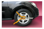 Univerzální zámek kola LAMPA WHEEL CLAMP pro kola o rozměru 13–18&quot;
