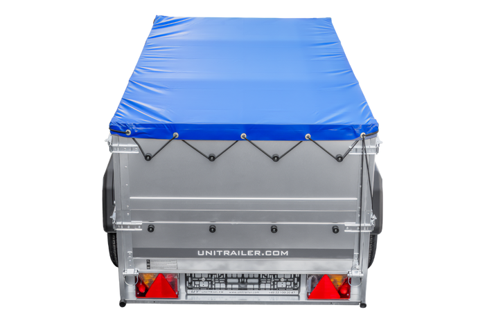 Přívěs Garden Trailer 200 KIPP s BIS bočnicemi a modrou plachtou