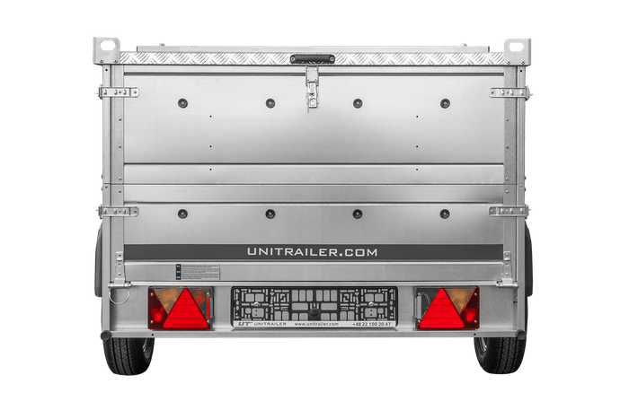 Jednonápravový přívěs 230x125 UNITRAILER GARDEN 230 KIPP s bočnicemi BIS a hliníkovou plachtou