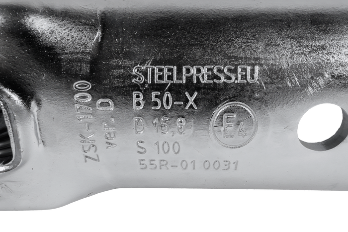Kulové tažné zařízení STEELPRESS ZSK-1700D+Z2 pro přívěs o hmotnosti 1700 kg s trubkovou ojí 35-50 mm