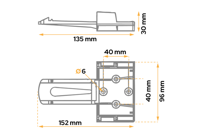 Montážní držák AL-KO pro zakládací klín UK10 K-2