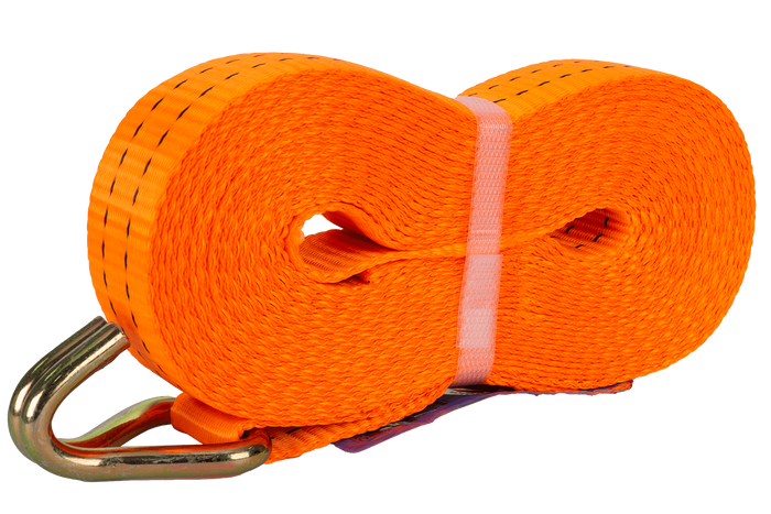 Sada čtyř oranžových přepravních pásů UNITRAILER 10m/35mm/2t s napínákem