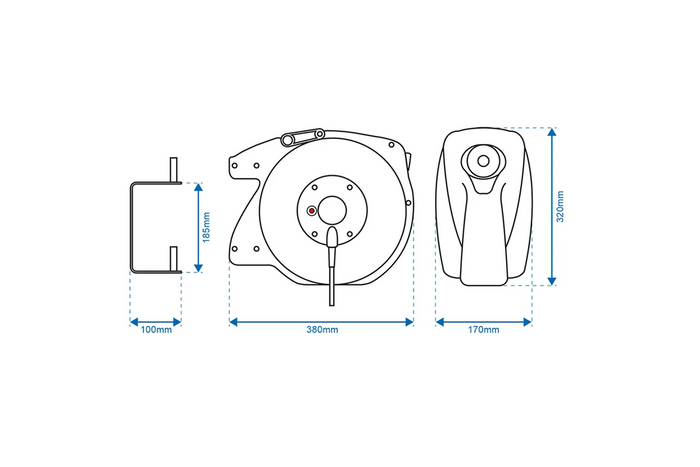 Kabel s automatickým navíjením ProPlus 580786, 15m