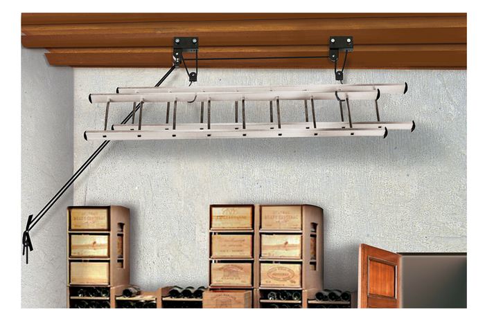 Stropní úložný držák LAMP Garage Lift závěsný systém 45 kg