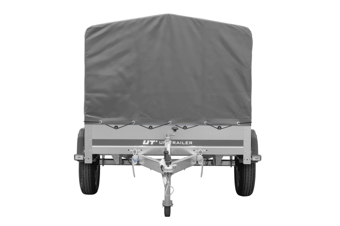 Jednonápravový přívěs 200x125 UNITRAILER GARDEN 201 KIPP s rámem H-800 a šedým krytem