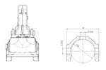 Kulové tažné zařízení WINTERHOFF WW 350 RC-K1414 pro přívěs o hmotnosti 3500 kg s ojí o průměru 60 mm, litinové