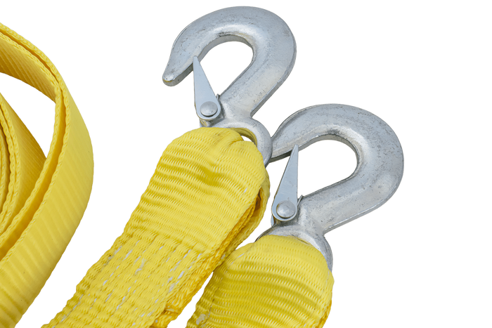 Tažné lano s háky Tažný popruh UNITRAILER 3m/50mm/3t žlutý