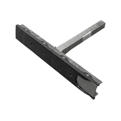 OUTLET UNITRAILER plochá boční podpěra, délka 59 cm, výška 40 cm, pro přívěs na loď, ŠEDÁ