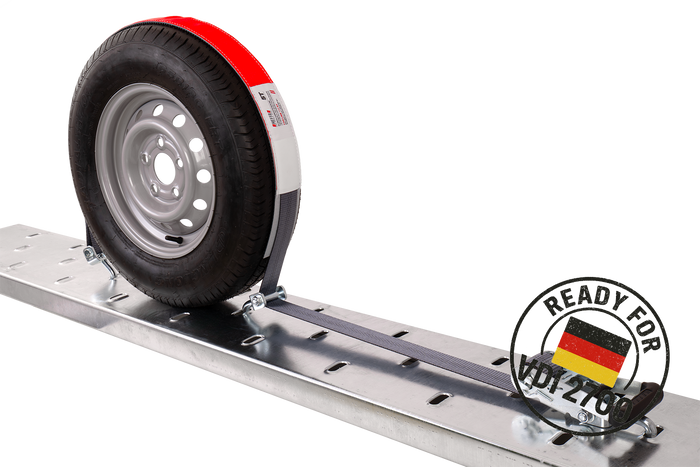 HEFFA CARLINE 130 přepravní pás pro odtahovku, zajišťovací pás pro kola 2,8 m/50 mm/5 t VDI 2700