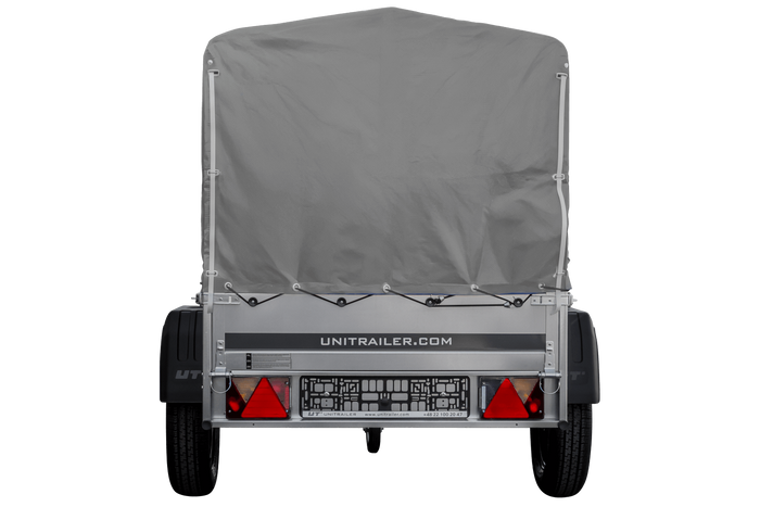 Jednonápravový přívěs 150x106 UNITRAILER GARDEN 150 KIPP s rámem H-800 a šedým krytem