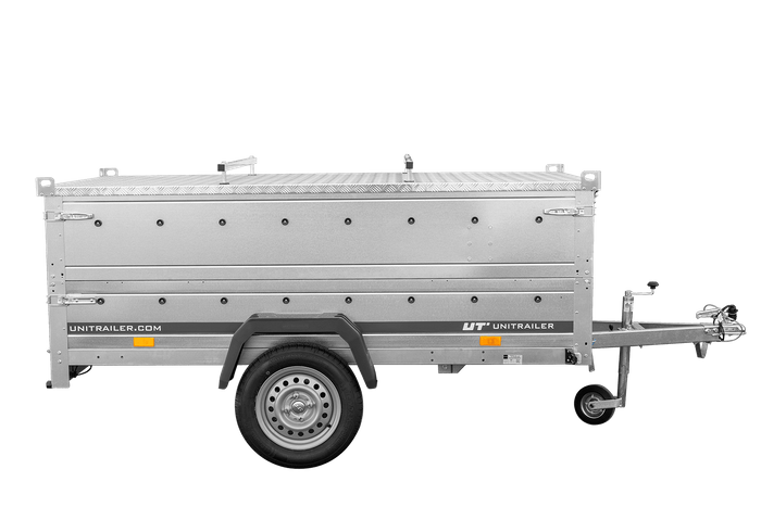 Jednonápravový přívěs 230x125 UNITRAILER GARDEN 230 KIPP s bočnicemi BIS a hliníkovou plachtou