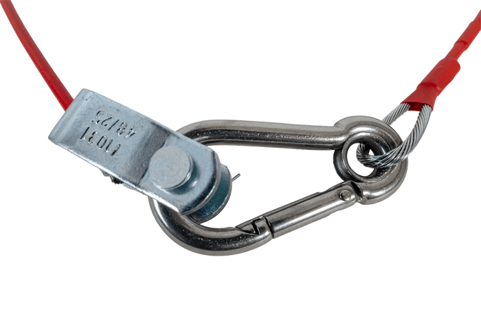 Nouzové bezpečnostní lano KNOTT breakaway s karabinou 1200 mm