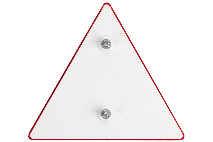 Červený výstražný trojúhelník odrazka WAŚ reflexní světlo