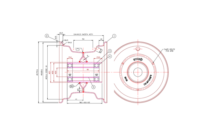 PNEUMATIKY KENDA 15x6.00-6 RÁFKY STARCO 4.5Ax6H2 3x98
