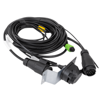 Elektrická instalace MANTES, kabeláž pro přívěs na loď, 11,67 m, 13PINOVÁ zástrčka, 2x 5PINOVÉ bajonety