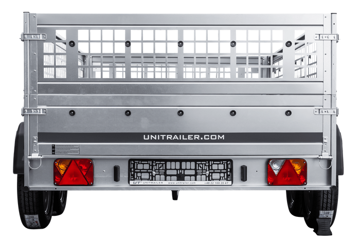 Přívěs za auto 264x150 UNITRAILER GARDEN 265/2 KIPP s pletivovými bočnicemi