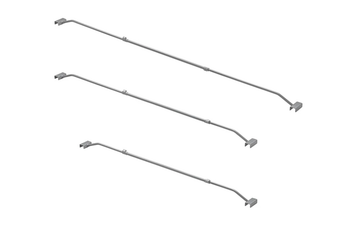 Držák ploché plachty pro přívěs ProPlus 340918V01 nastavitelný 152–220 cm