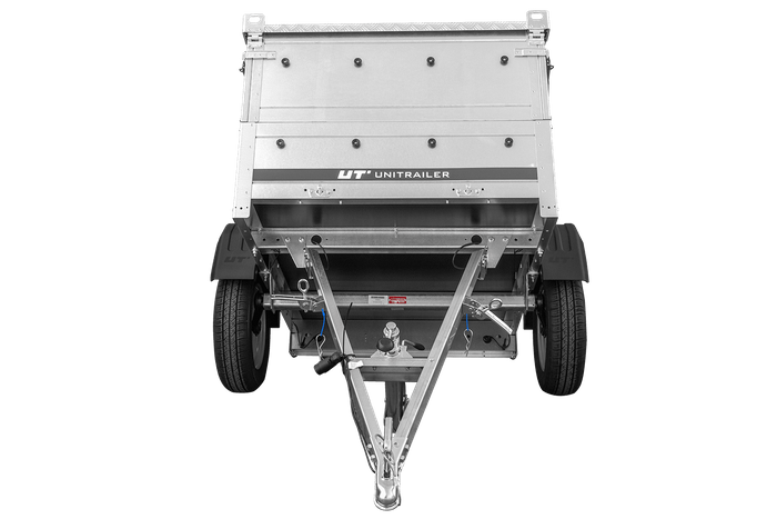 Jednonápravový přívěs 150x106 UNITRAILER GARDEN 150 KIPP s bočnicemi BIS a hliníkovou plachtou