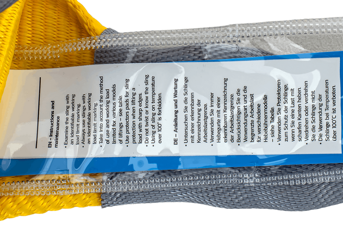 Jeřábový smyk HEFFA 2m/90mm/3t s poutky