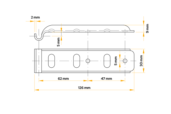 Držák bočního tažného zařízení WINTERHOFF BVG 10-A pro boční tažné zařízení přívěsu