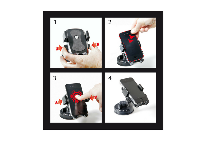 Držák telefonu Easy-Lock LAMP s přísavkou