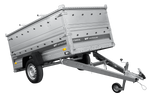 Přívěs pro auto 230x125 UNITRAILER FORCE 230 KIPP s bočnicemi BIS a hliníkovou plachtou