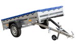 Lehký přívěs 230x125 UNITRAILER GARDEN 230 KIPP s rámem H-0 a modrým krytem