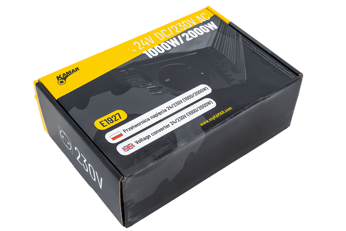 Měnič napětí 24V/230V (1000/2000W) KAMAR E1927