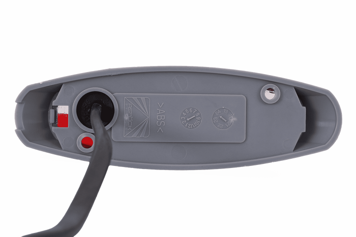 Univerzální obrysová svítilna ASPÖCK FLEXIPOINT II v šedém pouzdře