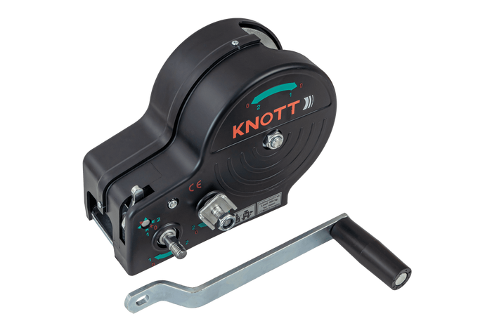 Ruční naviják pro přívěs KNOTT 6X0017.311 900 kg s pásem