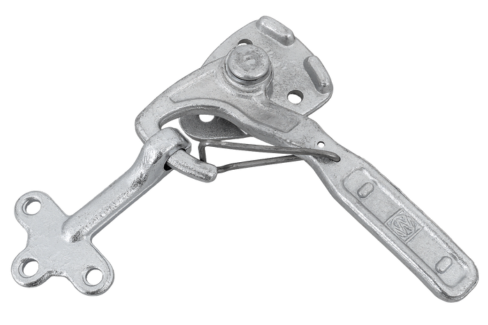 Levé boční tažné zařízení s upevňovacím prvkem WINTERHOFF WV 10-L + WVG 10-A, kompletní uzavření strany přívěsu