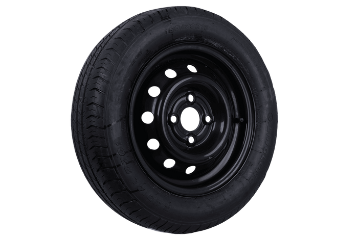 VÝSTUP Kolo přívěsu TYP LINGLONG 155/70 R13 75N RÁFEK UNITRAILER černý 4Jx13" 4x100 ET:30