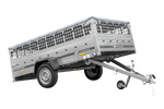 Lehký přívěs 264x150 UNITRAILER GARDEN 265 KIPP s pletivovými bočnicemi, rámem H-0 a šedým krytem