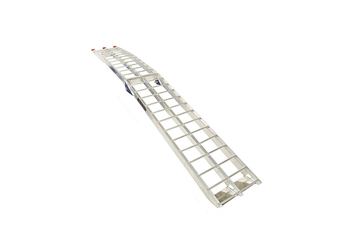 Skládací hliníková rampa UNITRAILER ALR002 pro přívěs 221 cm 340 kg s popruhem
